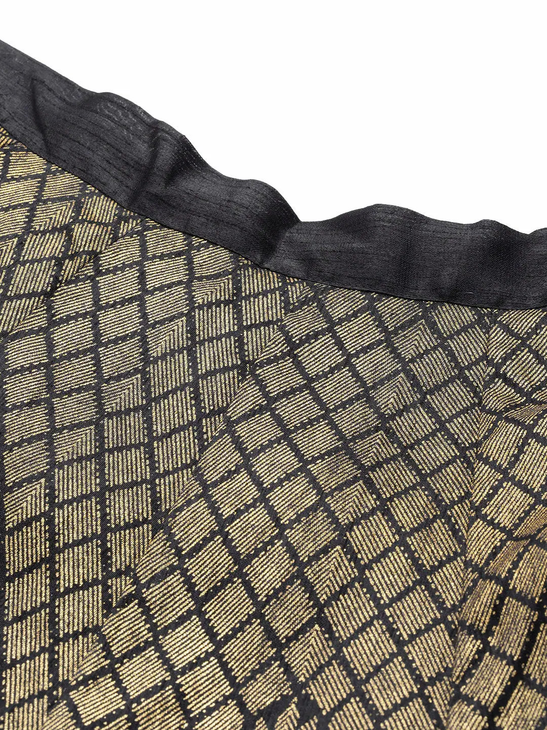 Black Foil Print Anarkali Skirt | Ethnic Skirts for Women