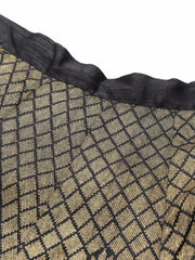 Black Kali Foil Print Anarkali Skirt