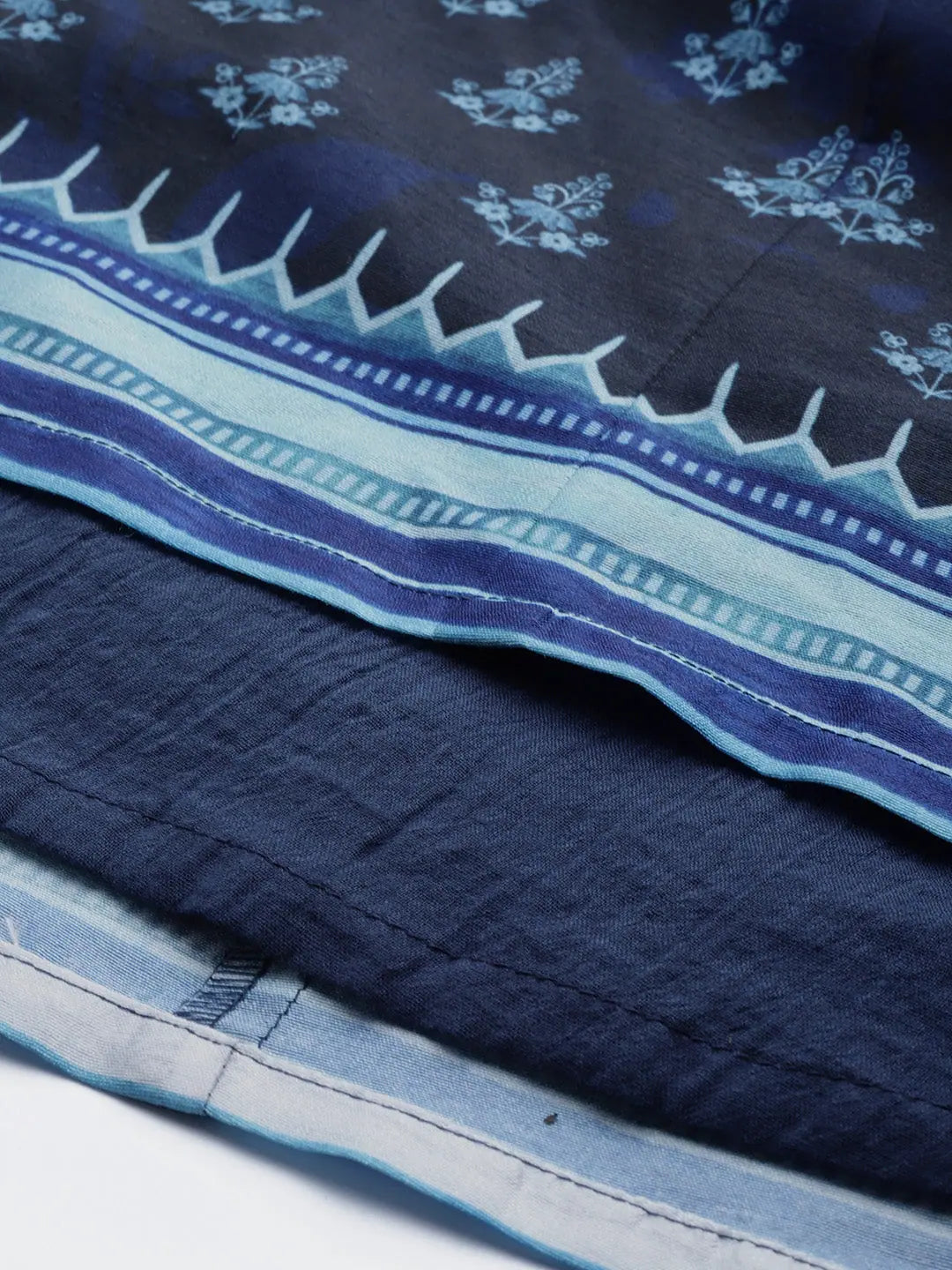 Indigo Floral Anarkali Skirt | Ethnic Skirts for Women