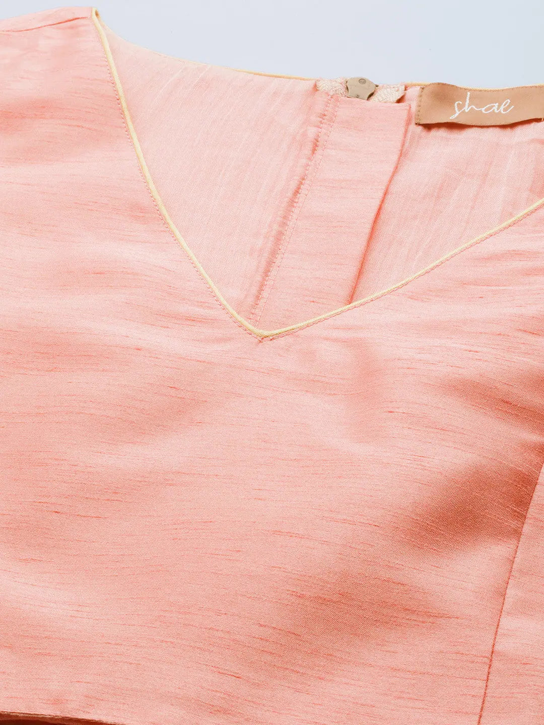 Peach Sleeveless Crop Top - Pair with Lehenga for Women