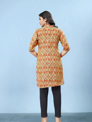 Silk Viscose with owen zari Digital Print with Inner-MLWSHKT8031MUL