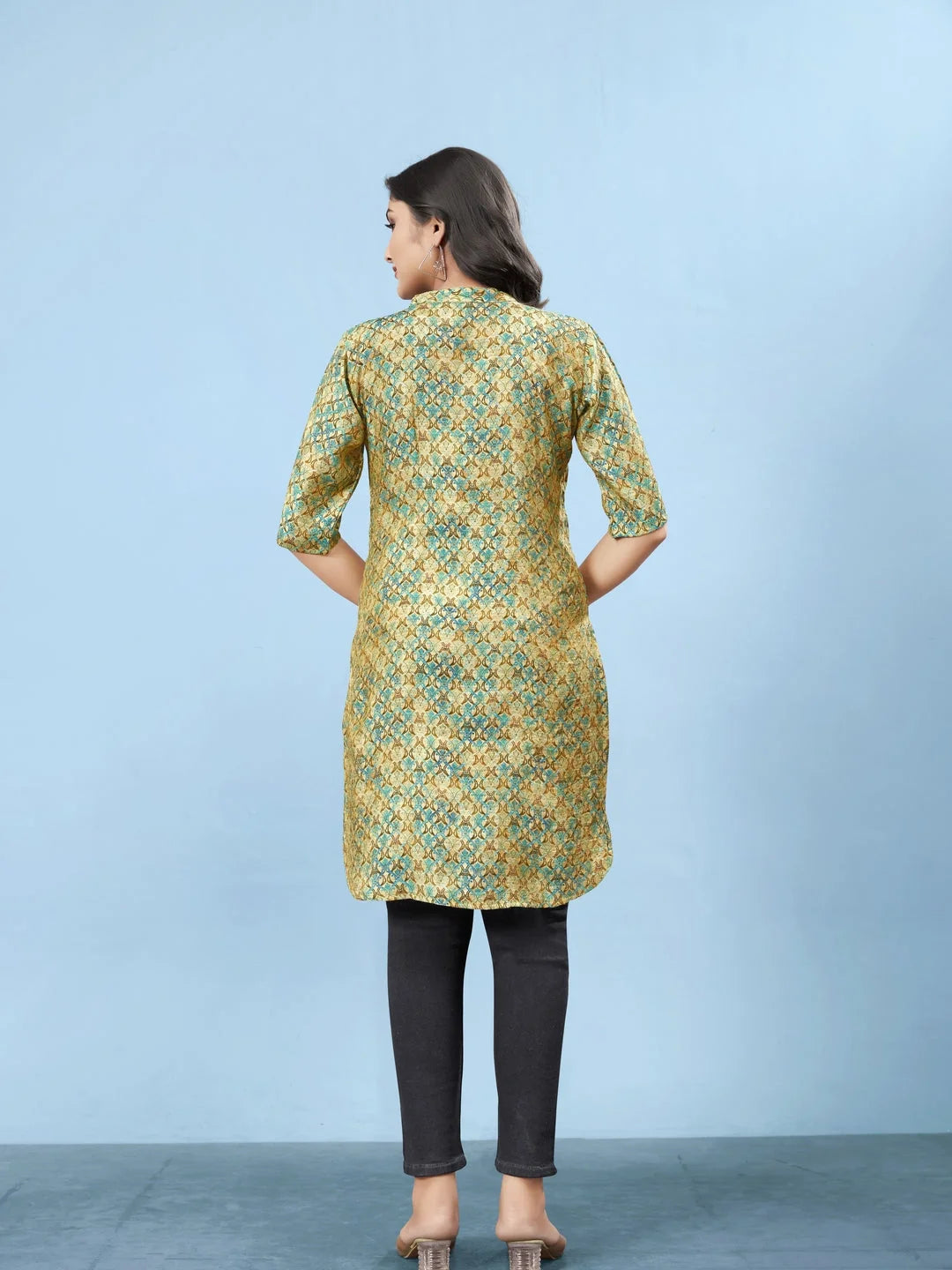 Silk Viscose with owen zari Digital Print with Inner