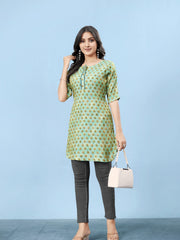 Silk Viscose with owen zari Digital Print with Inner-MLWSHKT8033MUL