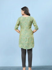 Silk Viscose with owen zari Digital Print with Inner-MLWSHKT8033MUL