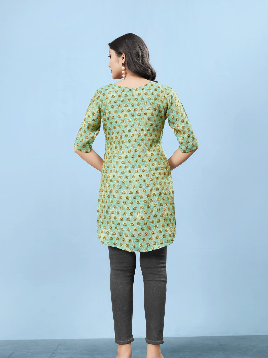 Silk Viscose with owen zari Digital Print with Inner