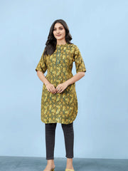 Silk Viscose with owen zari Digital Print with Inner-MLWSHKT8036MUL