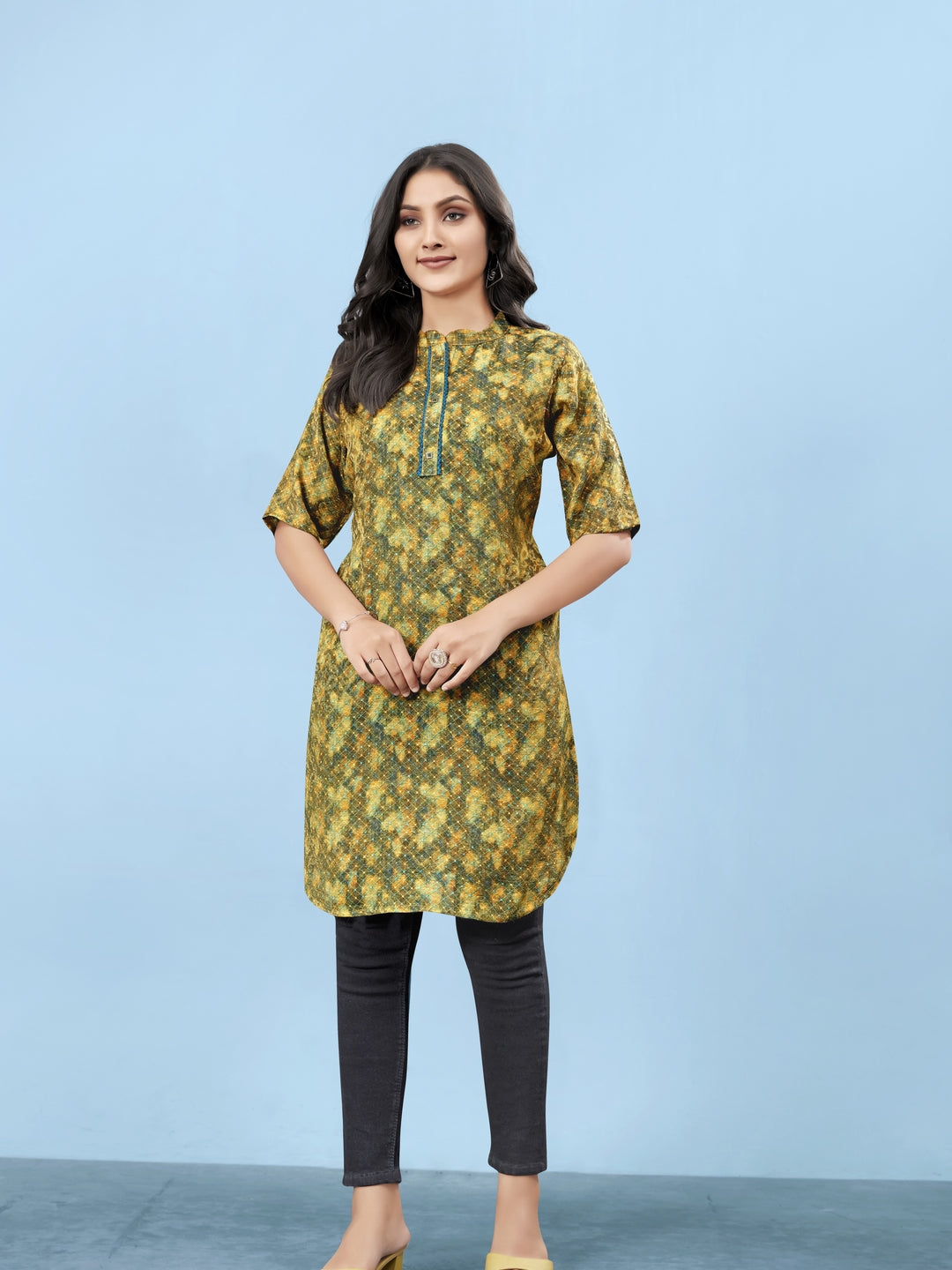 Silk Viscose with owen zari Digital Print with Inner