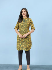 Silk Viscose with owen zari Digital Print with Inner-MLWSHKT8036MUL