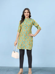 Silk Viscose with owen zari Digital Print with Inner-MLWSHKT8037MUL