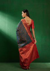 Womens Fashion Ethnic Teal Color Sarees-MLSHWSA1276TEL0ONE