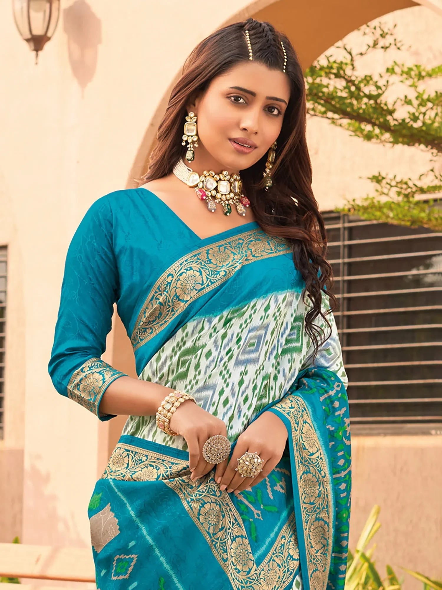 White Viscose Saree | Indian Sarees for Weddings & More