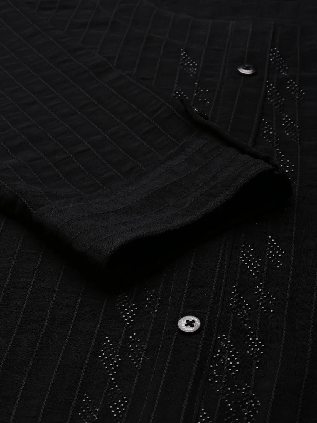 Black Solid Kurta - Women's Polyester Indian Kurta Ladies