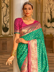 Yellow Woven Women Saree-SITA1006