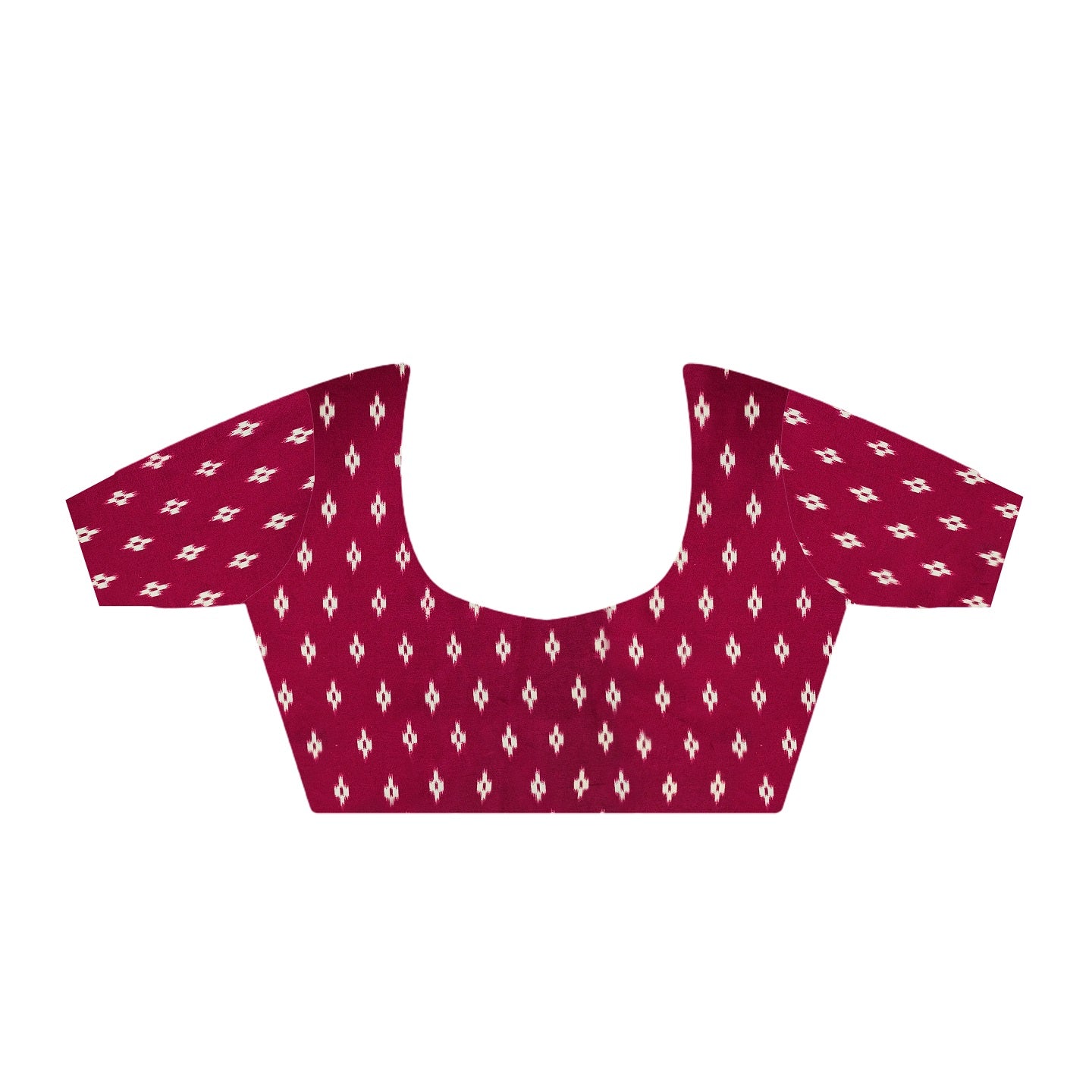 Women's Maroon Printed Satin Saree with Unstitched Blouser Piece (SRBA