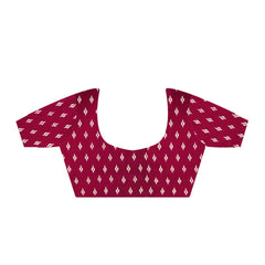 Stylum Women's Maroon Printed Satin Saree with Unstitched Blouser Piece (SRBAZUKAMAROON)