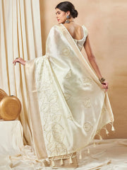 Orange Woven Women Saree