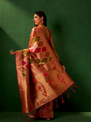 Womens Fashion Ethnic Multi Color Sarees-MLSHWSA1205MUL0ONE