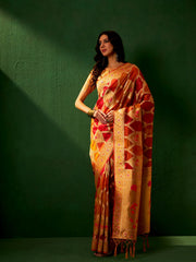 Womens Fashion Ethnic Multi Color Sarees-MLSHWSA1206MUL0ONE