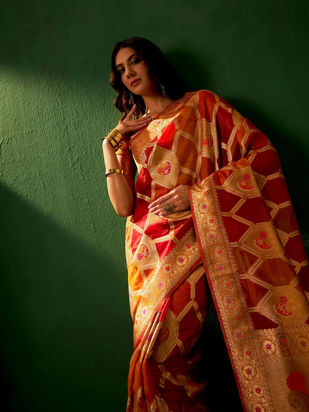 Womens Fashion Ethnic Multi Color Sarees-MLSHWSA1206MUL0ONE