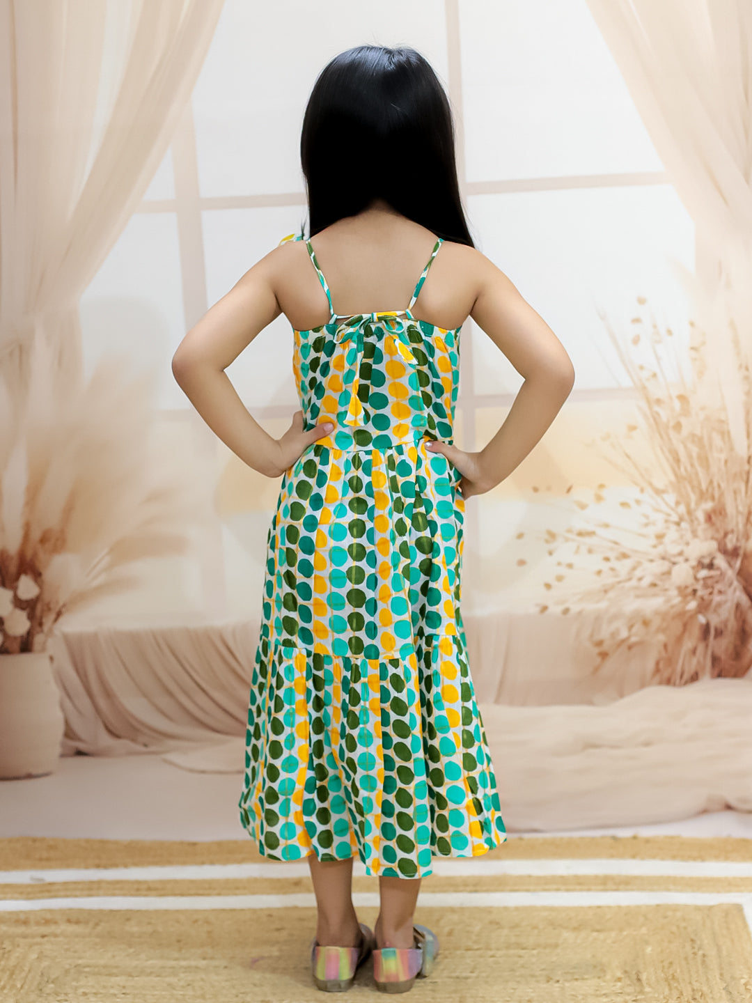 Cotton Dress for Girls - 2-3 Y | SS24DR82GRA | DesiQlo