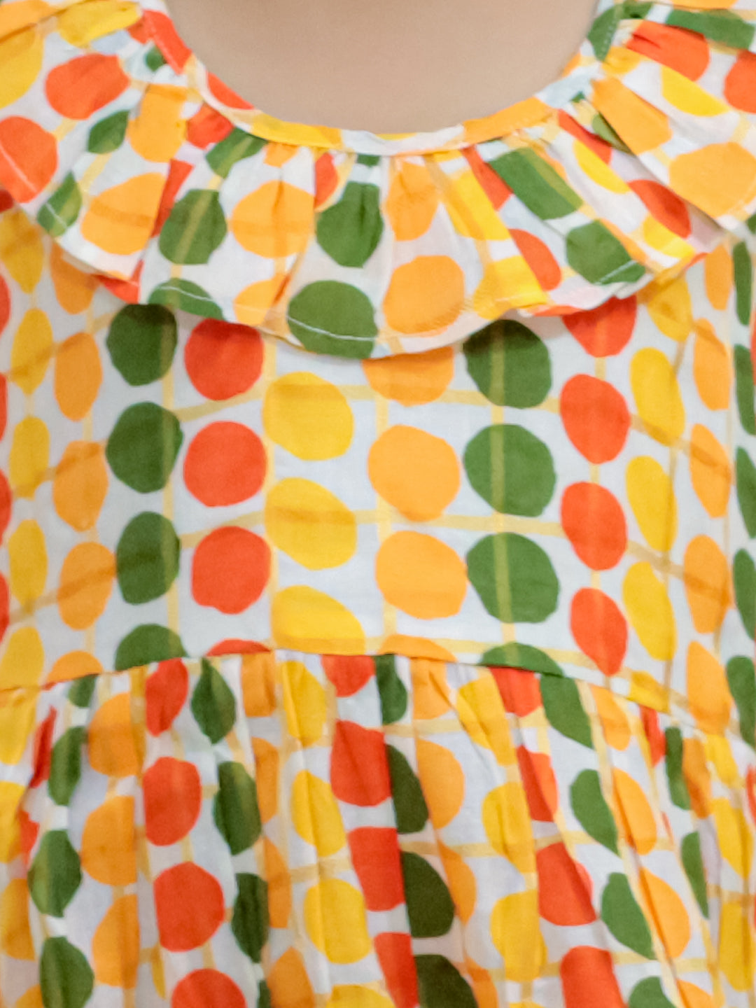 Cotton Dress for Girls - Yellow | SS24DR82YWA | DesiQlo