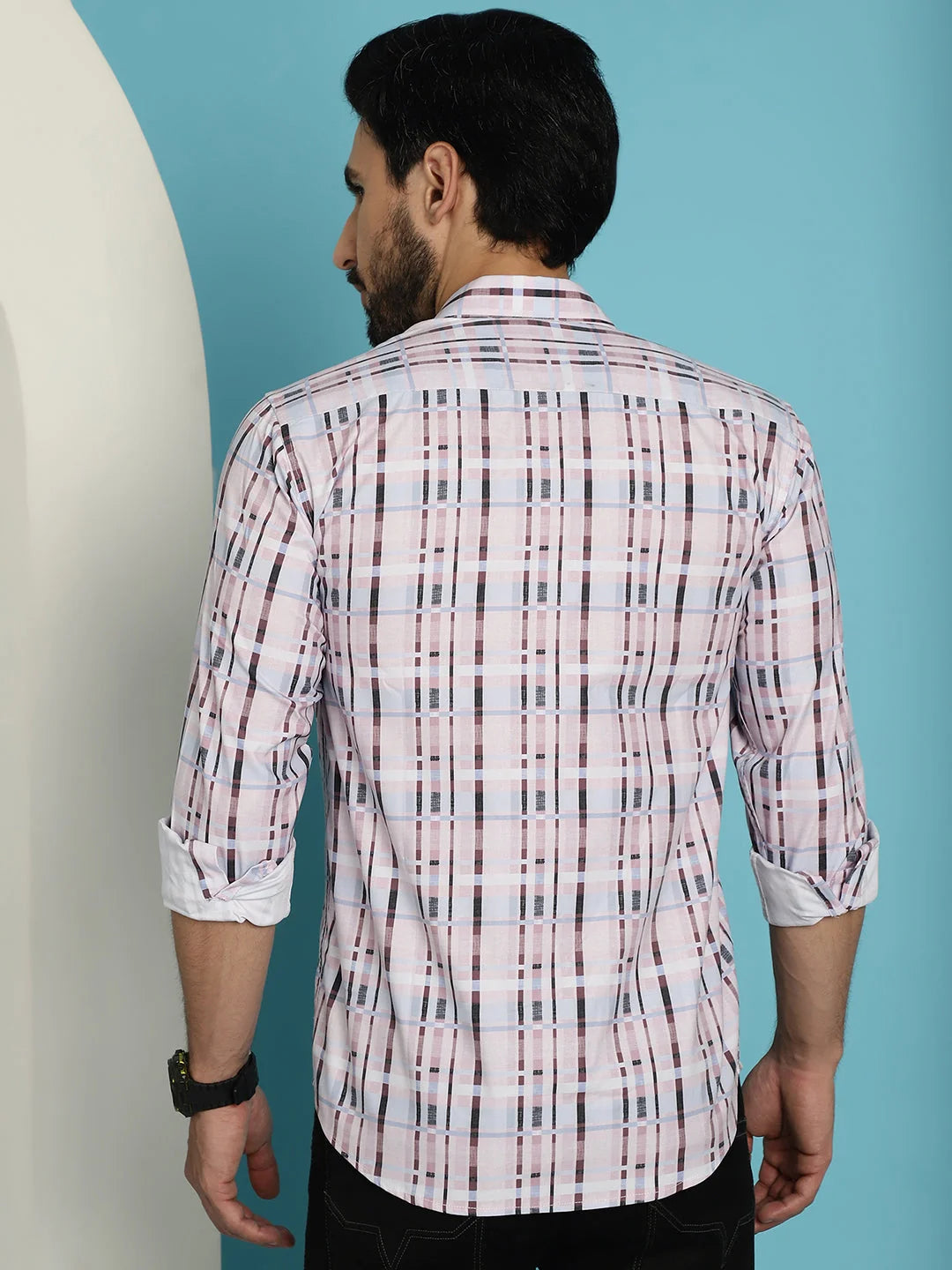 Cotton Checked Mens Shirt - Casual Shirt for Men | [Brand]