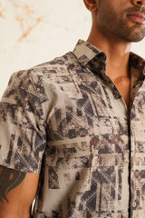 Men's Printed Formal Brand Shirt