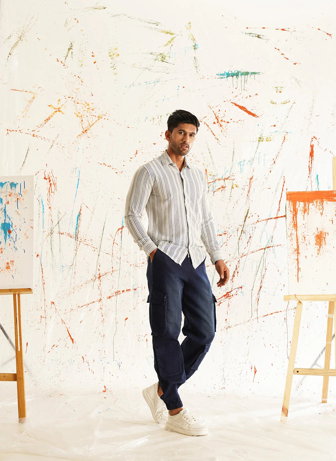 Woven Cotton Mens Shirt SF 917 | Solid Pattern Shirt