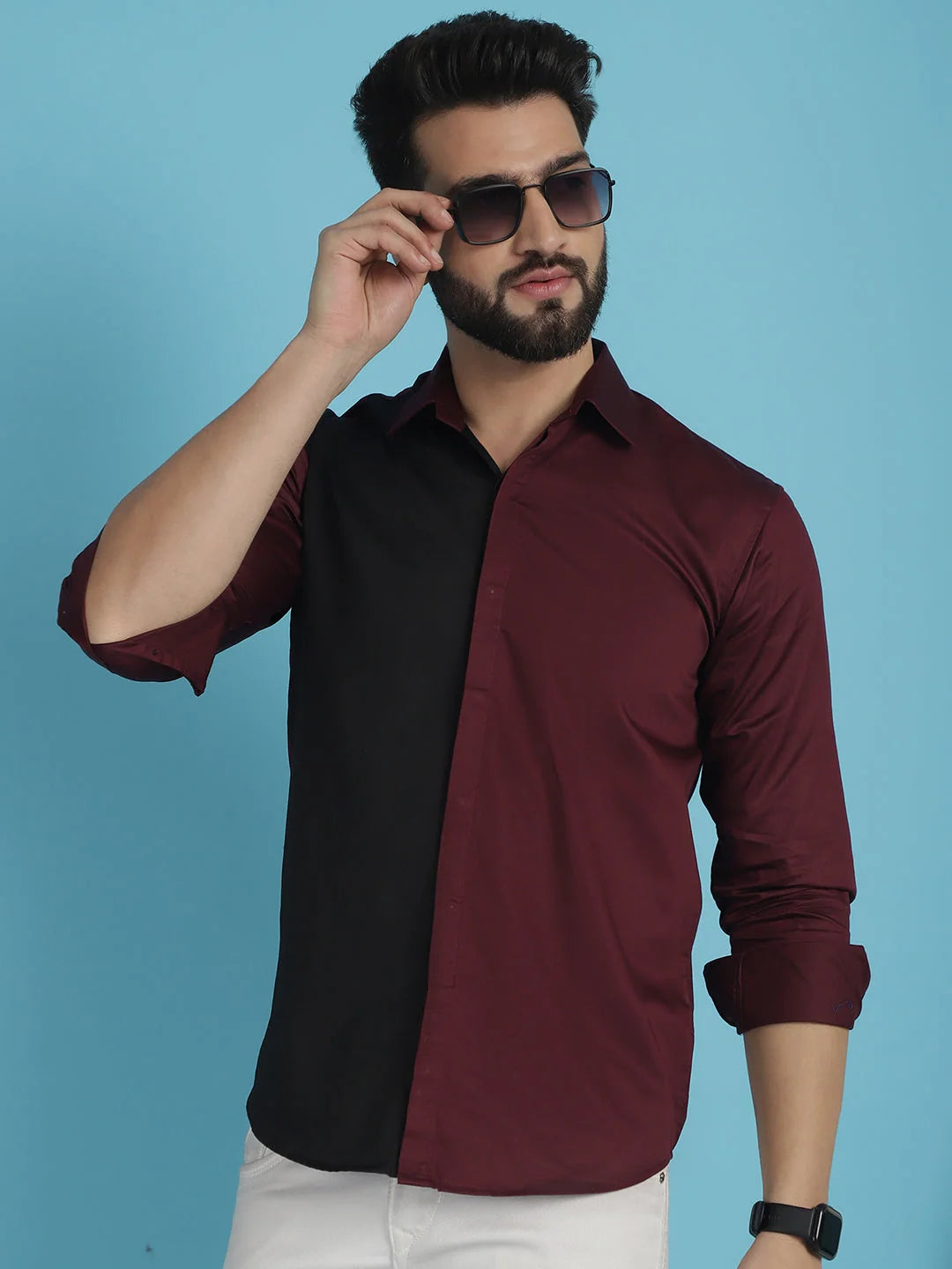 Premium Cotton Satin Mens Shirt - Casual & Comfortable Style