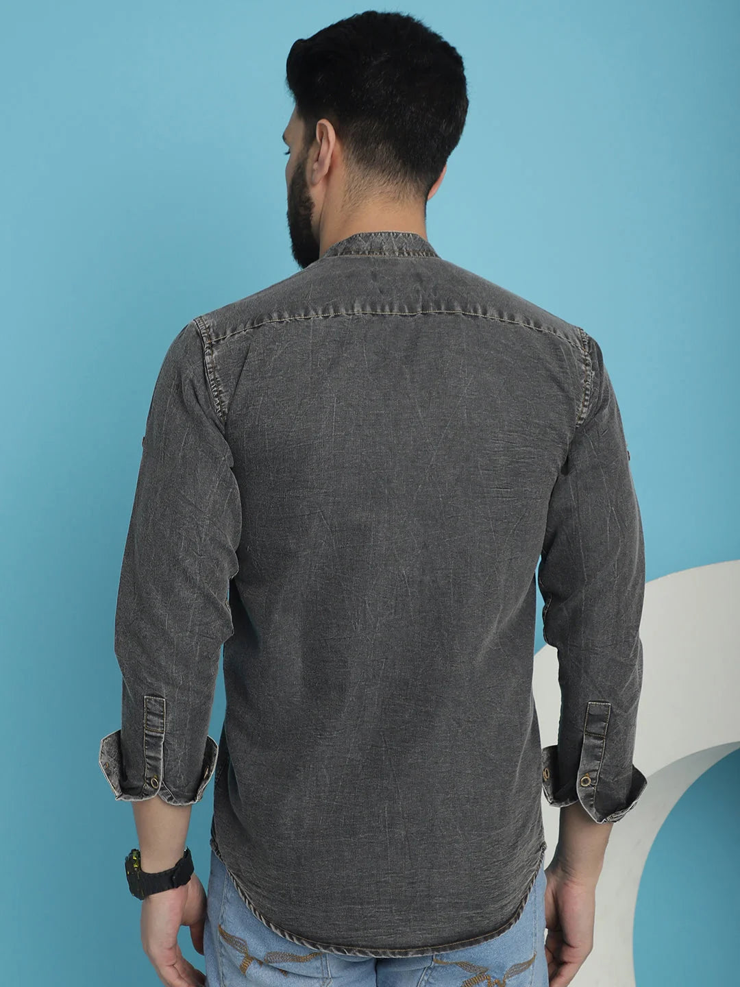Denim Casual Shirt for Men - Soft Cotton Shirt