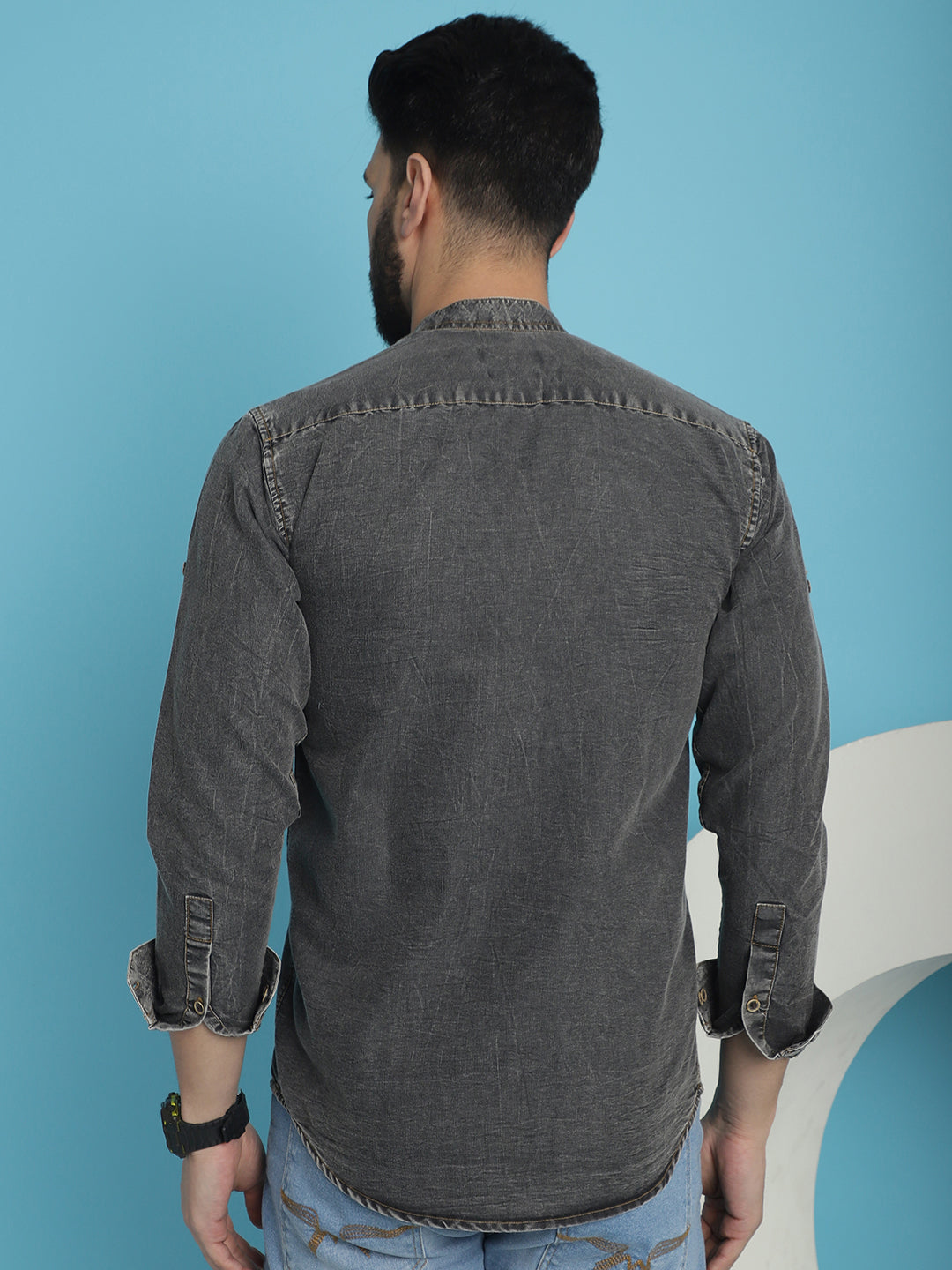 Denim Casual Shirt for Men - Soft Cotton Shirt