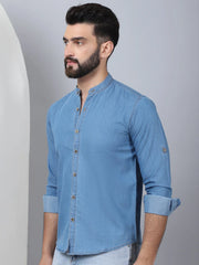 Denim Casual Shirt for Men-SF-922Light-Blue