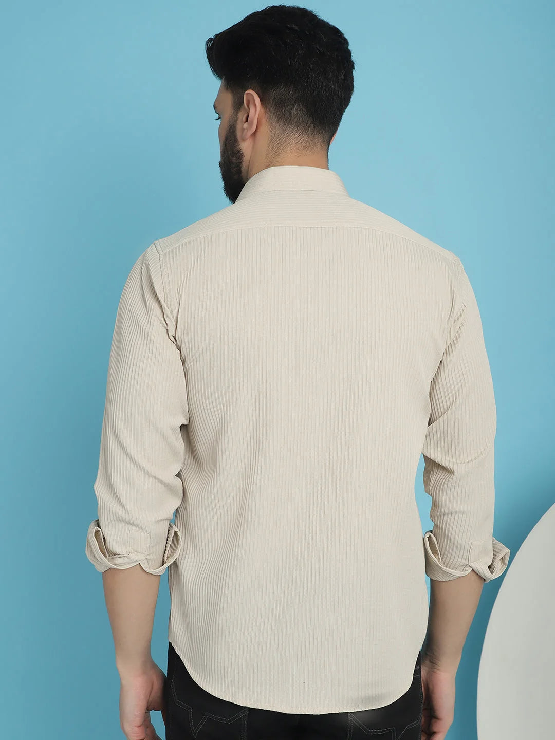 Striped Mens Shirt SF-923 - Casual Cotton Shirt