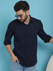 Striped Casual Shirt for Men's-SF-923Q