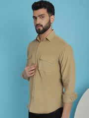 Men Standard Corduroy Cotton Shirt-SF-925