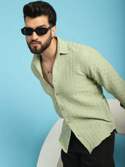 Woven Design Casual Shirt for Mens-SF-928Q