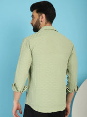 Woven Design Casual Shirt for Mens-SF-928Q