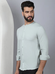 Self Design Cotton Blend Casual Shirt for Men-SF-963Pista