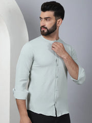 Self Design Cotton Blend Casual Shirt for Men-SF-963Pista