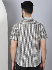 Self Design Cotton Casual Shirt for Men-SF-965Black