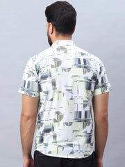 Printed Casual Shirt for Men-SF-981Lime