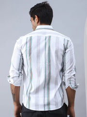 Striped Casual Shirt for Men-SF-983Off-White
