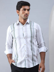 Striped Casual Shirt for Men-SF-983Off-White