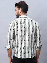 Printed Cotton Casual Shirt For Men-SF-986Pista