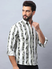 Printed Cotton Casual Shirt For Men-SF-986Pista