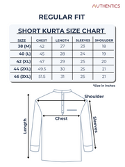 Cotton Short Kurta for Men - White | SKSRSQWBL3