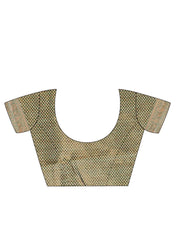 Women's Organza Green Woven Design Celebrity Saree With Blouse Piece-TANABANA110