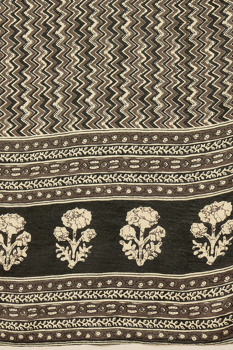 DesiQlo Women Rayon Indian Ethnic Set - Black VKSKD2151