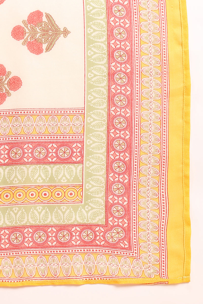 DesiQlo Women Cotton Blend Indian Ethnic Set - Yellow