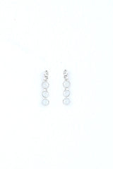 Silver Plated White Pearl Studded Choker Jewellery Set-VOJ206